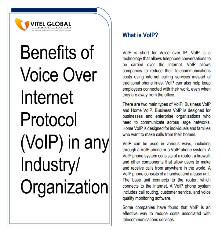 VoIP in any Industry